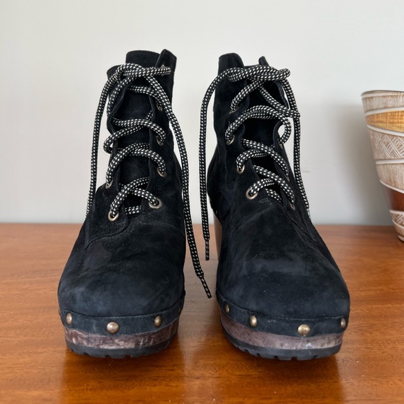 Opening Ceremony Suede clog lace up boots size 39 - Picture 2 of 4
